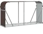 vidaXL Kaminholzunterstand Braun 180x45x100 cm Verzinkter Stahl - Braun