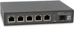 LevelOne Switch 6x GE GEP-0625 2.5GbE 57W 8xPoE+ sw - Schwarz