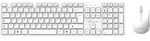 MediaRange Funk-Tastatur und Maus Set, QWERTZ , Wei&szlig; - Wei&szlig;