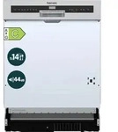 homeX Geschirrsp&uuml;ler 60 cm, Einbau Sp&uuml;lmaschine teilintegrierbar - 14 Ma&szlig;gedecke,
