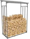 CLP Kaminholzunterstand Ruston Aluminium anthrazit L - Grau