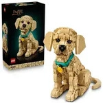 LEGO Icons Golden Retriever Welpe - Modellbau f&uuml;r Erwachsene - 3D Tierfigur zum