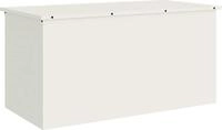 vidaXL Gartenlagerkissenbox Verzinkter Stahl 100 x 50,5 x 50 cm 220 L