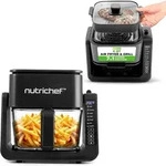 NutriChef Hei&szlig;luftfritteuse und Grill 4 QT | 7 voreingestellte Kochmodi 