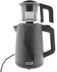Mulex Tee Express 2-in-1 Teekocher & Wasserkocher - 1L + 2L, 1650W - Grau - Grau