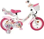 Volare Unicorn Kinderfahrrad - M&auml;dchen - 12 Zoll - Wei&szlig; - Wei&szlig;