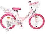 Volare Unicorn Kinderfahrrad - M&auml;dchen - 16 Zoll - Rosa - Rosa