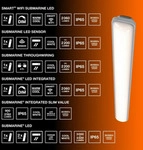 Osram Feuchtraumleuchte Submarine 2 x 15 Watt 126 cm - Grau