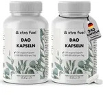 DAO Enzym Kapseln - Vegane Diaminoxidase aus Erbsensprossen - 300.000 HDU &ndash; 2x