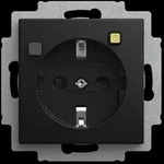 BJ FI-SCHUKOMAT SCHUKO 3120 EUCB-915Steckdosen-Einsatz - Schwarz