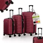 Juskys Hartschale Kofferset Reisekoffer 3 teilig - Zahlenschloss, ger&auml;uscharme...