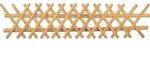 T&J J&auml;gerzaun braun 250 x 60 cm Latten 55 mm, ohne Querriegel - Braun