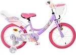Volare Unicorn Kinderfahrrad - M&auml;dchen - 16 Zoll - Lila - Lila