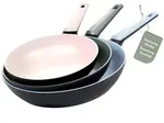 Genius Cerafit Trend Pastell Edition Pfannenset 3 tlg. Bratpfanne 20, 24, 28 cm...