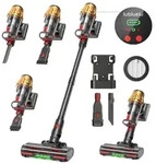 Lubluelu G11, Stabstaubsauger, Beutellos, Gold, Violett, 0,45 l, Trocken, HEPA -