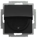 Busch-Jaeger SCHUKO&reg; Steckdosen-Einsatz mit Klappdeckel, IP44, Safety+,