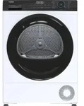 Haier HD100-A2939E-IT, Freistehend, Frontlader, W&auml;rmepumpe, Schwarz, Wei&szlig;, Tasten,