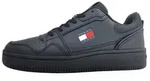 Tommy Hilfiger TJM Retro Basket sportlicher Schn&uuml;rer Schwarz in Gr. 40 - Schwarz -