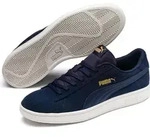 PUMA Smash v2 Sneaker Unisex peacoat/puma team gold/whisper white 36 - Blau - 36