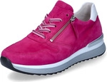 Gabor Damen sportliche Halbschuhe/ Schn&uuml;rschuhe/ Low Sneaker Pink Rauleder 