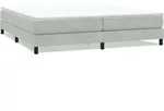 vidaXL Boxspringbett ohne Matratze Hellgrau 200x220 cm Samt - Grau