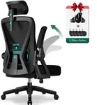 Adormii Ergonomischer B&uuml;rostuhl, Lendenst&uuml;tze Schreibtischstuhl,mit 3D-Kopfst&uuml;tze,