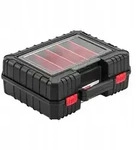 Kistenberg KHV40S-S411 HEAVY Werkzeugkasten mit Organizer - Schwarz/Rot