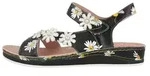 Komfort Sandalen f&uuml;r Damen in schwarz - Schwarz - 42