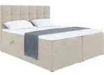 MEBLINI Boxspringbett mit Bettkasten - Gepolstert Doppelbett mit Matratze und...