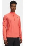 Under Armour UA Tech Textured Herren-T-Shirt mit halbem Rei&szlig;verschluss LG - Rot - L