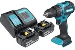 Makita DDF 490 SG Akku Bohrschrauber 18 V 65 Nm 1/2" Brushless + 2x Akku 6,0 Ah...