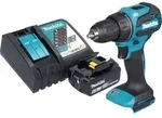 Makita DDF 490 RT1 Akku Bohrschrauber 18 V 65 Nm 1/2" Brushless + 1x Akku 5,0...