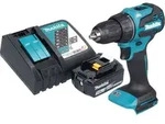 Makita DDF 490 RF1 Akku Bohrschrauber 18 V 65 Nm 1/2" Brushless + 1x Akku 3,0...