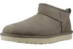 UGG Damen Stiefel CLASSIC ULTRA MINI, kn&ouml;chelhoch geschnitten, in Grau - Grau...
