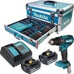 Makita DHP 485 SFX9 Akku Schlagbohrschrauber 18 V 50 Nm Brushless + 2x Akku 3,0...