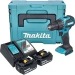 Makita DHP 490 RTJ Akku Schlagbohrschrauber 18 V 65 Nm Brushless + 2x Akku 5,0 Ah +