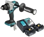 Makita DDF 492 RG Akku Bohrschrauber 18 V 141 Nm Brushless + 2x Akku 6,0 Ah +