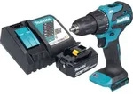 Makita DHP 490 RG1 Akku Schlagbohrschrauber 18 V 65 Nm Brushless + 1x Akku 6,0 Ah +