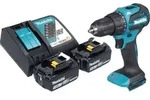 Makita DHP 490 RF Akku Schlagbohrschrauber 18 V 65 Nm Brushless + 2x Akku 3,0 Ah +