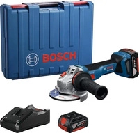 Bosch 0 601 9N9 020, Bosch Akku-Winkelschleifer Gws18V-8 2*4.0Ah - B 6019N9020