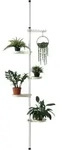 [en.casa] Teleskop Blumenregal 110-305 cm Pflanztreppe - - Wei&szlig;