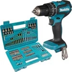Makita DHP 485 Z Akku Schlagbohrschrauber 18 V 50 Nm Brushless + 102 tlg. Bit...