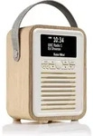 VQ - Radios - Kuechenradios - Eiche Retro Mini DAB/DAB+ Digital und FM-Radio mit