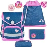 Belmil Compact ergonomisches Schulranzen-Set 5-teilig "Starry Princess" mit