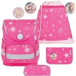 Belmil Compact ergonomisches Schulranzen-Set 5-teilig "Starry Magic" mit Brustgurt,