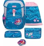 Belmil Maxi ergonomisches Schulranzen-Set 5-teilig "Mermaid" mit Brustgurt und