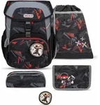 Belmil Maxi ergonomisches Schulranzen-Set 5-teilig "Ninja" mit Brustgurt und