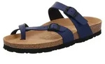 Rohde Damen Zehentrenner Pantolette Alba 5594, Gr&ouml;&szlig;e:39 EU, Farbe:Blau - Blau - 39