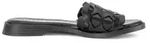 Gabor Damen Sandalen schwarz Leder Schlupfschuh-Design mit geflochtenem Riemen und