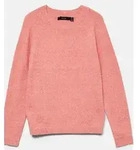 Vero Moda VMDOFFY LS O-NECK BLOUSE GA NOOS Coral Paradise/W. WHITE MELANGE M - M